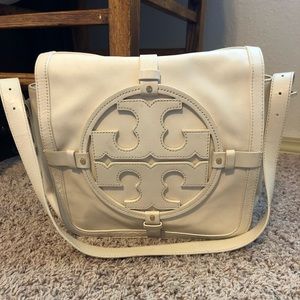 Tory Burch Cream Leather Holly Bag